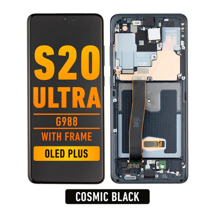 Samsung Galaxy S20 Ultra OLED Screen Replacement With Frame