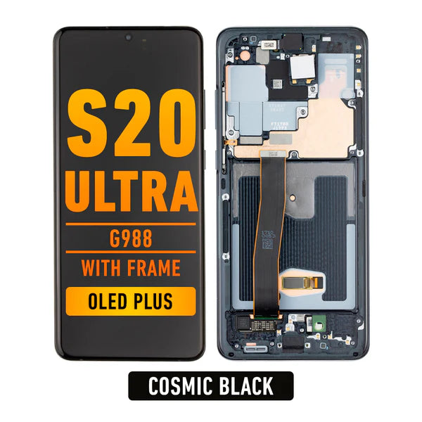Samsung Galaxy S20 Ultra OLED Screen Replacement With Frame