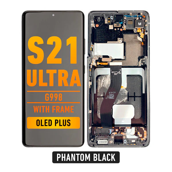 Samsung Galaxy S21 Ultra OLED  Screen Replacement With Frame