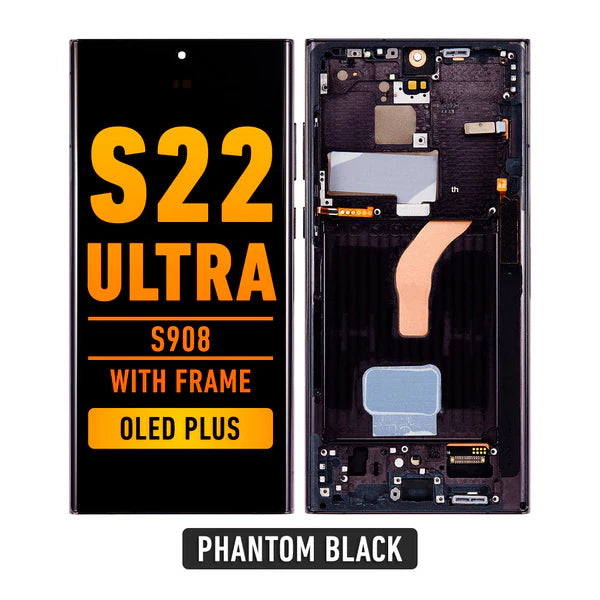 Samsung Galaxy S22 Ultra OLED Screen Replacement With Frame