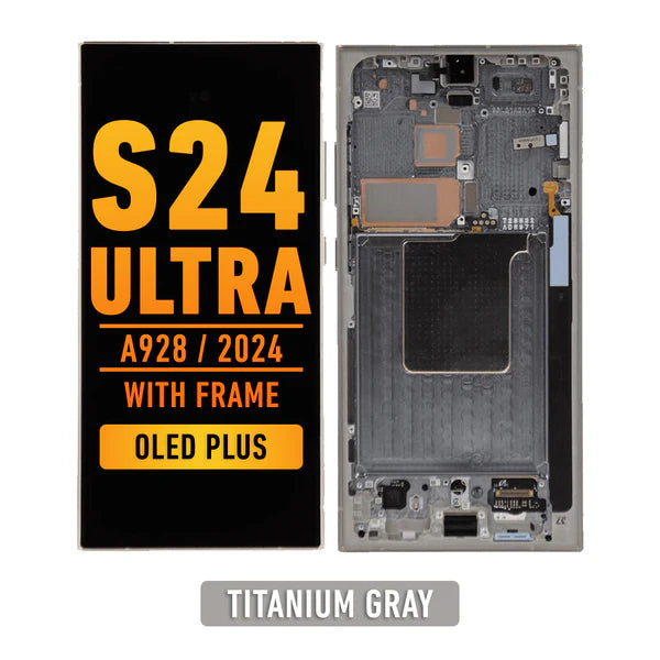 Samsung Galaxy S24 Ultra OLED Screen Replacement With Frame